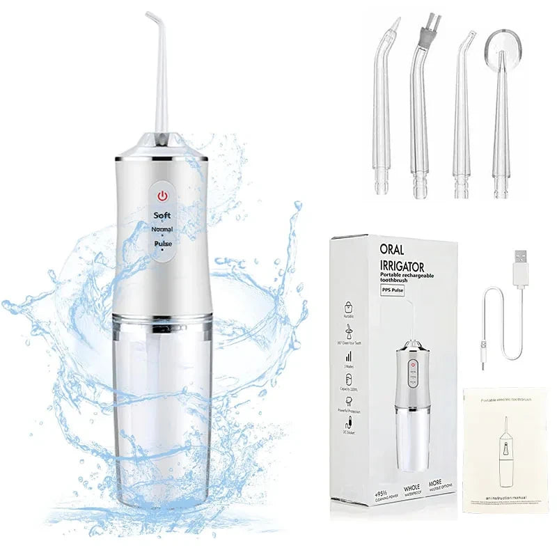 Cordless water dental flosser