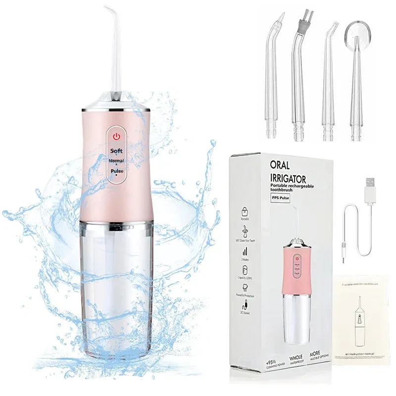 Cordless water dental flosser