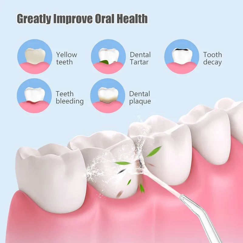 Cordless water dental flosser