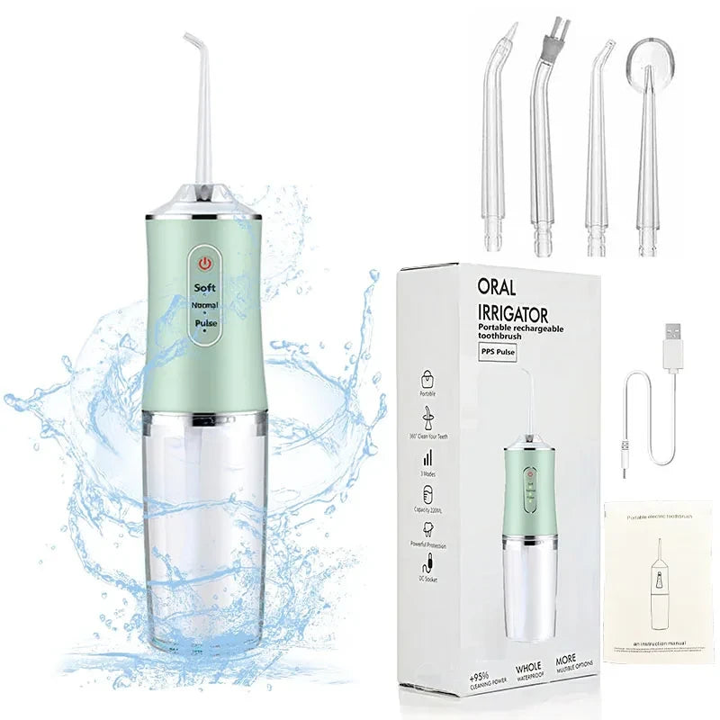 Cordless water dental flosser